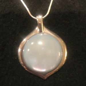 Express Light Blue and Silver Necklace